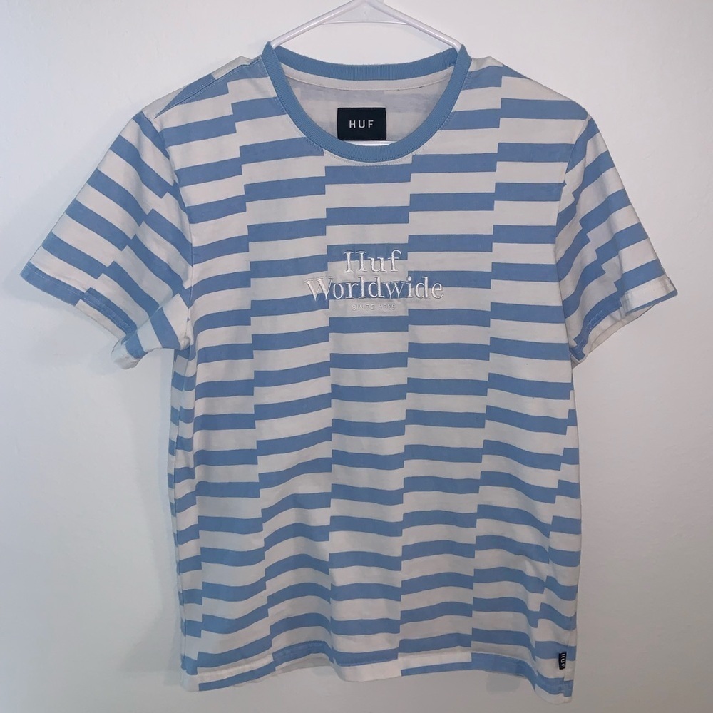 HUF Tee Shortsleeve Blue/White 100% Cotton